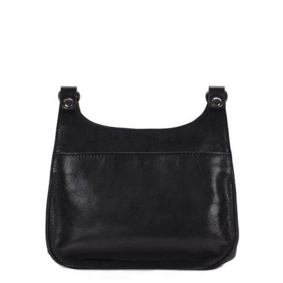 Patricia Nash Black Leather Heritage London Saddle Crossbody Bag - Picture 3 of 4